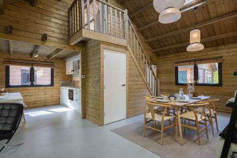 The Eetkamer of nr. 013 - type Bungalow 6P  in Residence Bosch-Rijck