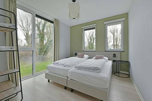 The Slaapkamer 1 of Type Vloedschuur - nr. 60 in Dormio Resort Nieuwvliet-Bad