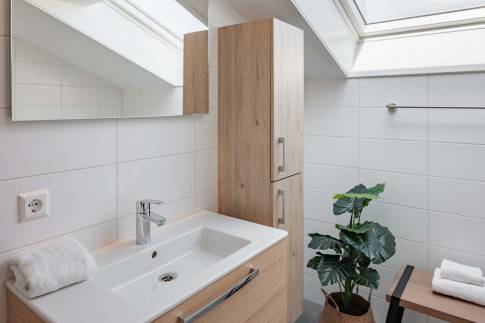 The Badkamer of Type Familievilla 12 - nr. 3 in Duinresort Dunimar