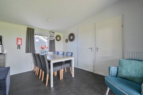 The Eetkamer of nr. 808 - type Mystique in Vakantiepark De Beemster