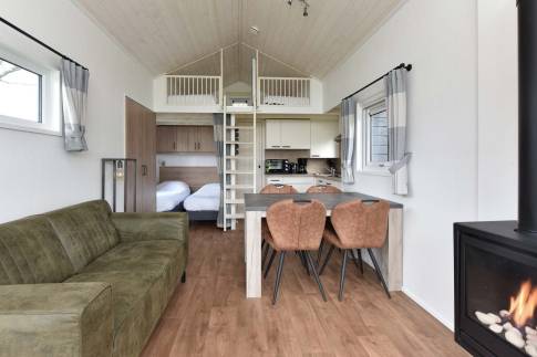 The Woonkamer of Type Tiny House - nr. 513 in Recreatiepark De Tolplas