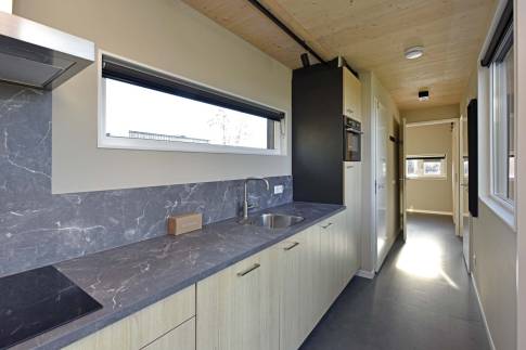 The Keuken of Type 2BE - Golfbreker nr. 17 in Landal Noordzee Résidence De Banjaard