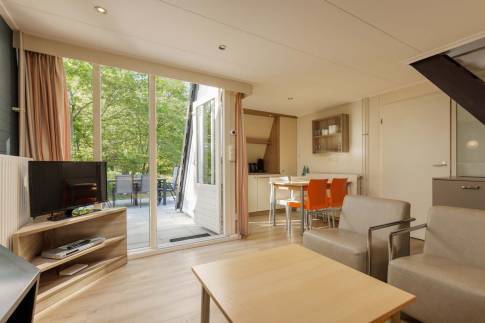 The Woonkamer of Type Comfort Classic Sauna - nr. 21 Ereprijs in Bungalowpark Hoenderloo