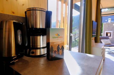 The Woonkamer of Type A Luxe - nr. J01 in UplandParcs Sauerland