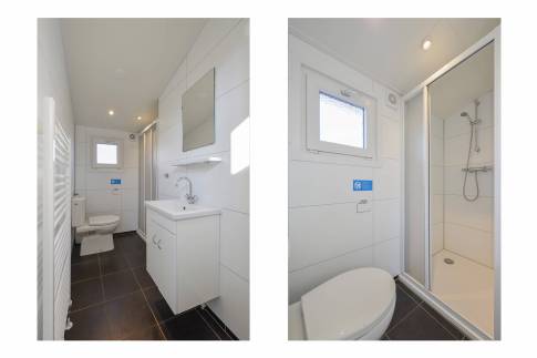 The Badkamer of Type Rialto - nr. 204 in TopParken Recreatiepark Beekbergen