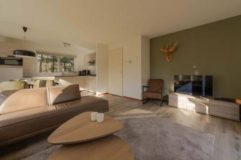 The Woonkamer of Type Bosvilla Comfort 6-7 - nr. 16 Moerbei in Landal Bungalowpark Hoenderloo