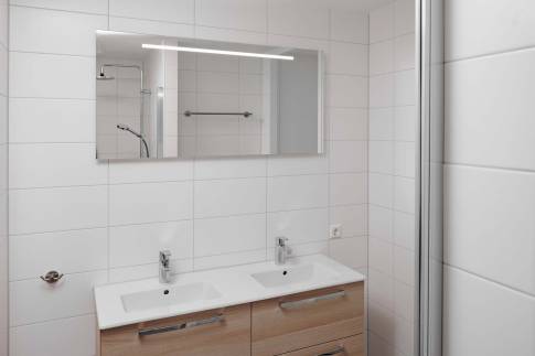 The Badkamer of Type Familievilla 12 - nr. 3 in Duinresort Dunimar