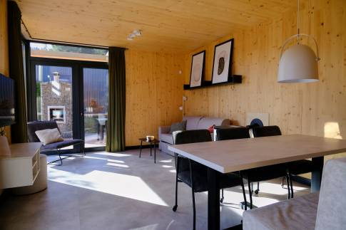 The Woonkamer of Type A Luxe - nr. J01 in UplandParcs Sauerland
