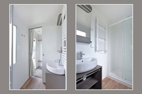 The Badkamer of Type Berghem Chalet - nr. 6 in EuroParcs Gulperberg