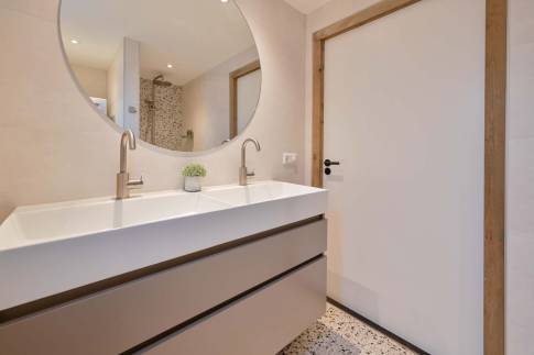 The Badkamer of Type Bungalow 6P - nr. 15 in Residence Bosch-Rijck