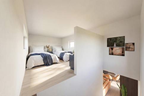 The Slaapkamer of Type Bellevue Loft Outdoor - 4-6BE2 in Landal Namur Nature