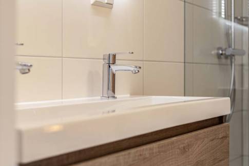 The Badkamer 3 of Type Strandlodge 8 - nr. 36 in Vakantiepark Boomhiemke