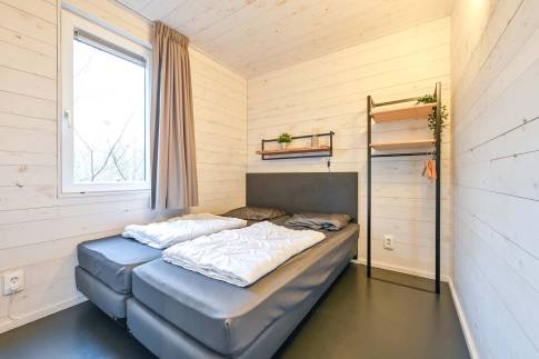 The Slaapkamer 2 of Type Lodge 6 - nr. 22 in Roompot Vakantiepark Schaijk