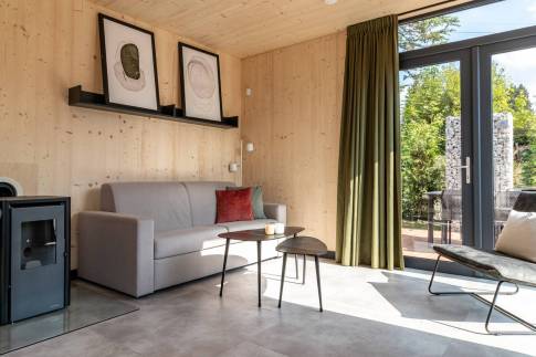 The Woonkamer of Type A Luxe - nr. C06 in UplandParcs Sauerland