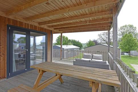 The Terras of Type Berghem Chalet - nr. 6 in EuroParcs Gulperberg