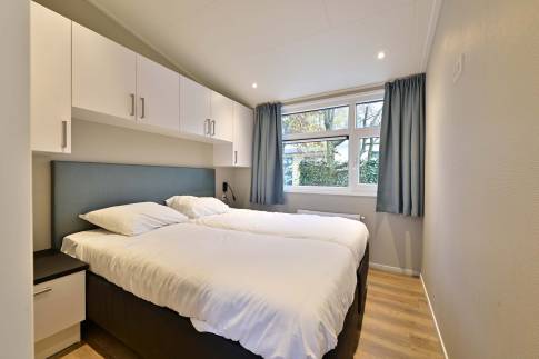 The Slaapkamer 1 of Type Bos Lodge Silva Beach - nr. 73 in Landgoed De Scheleberg