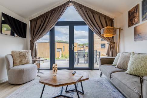 The Woonkamer of Type Lodge de l'Horizon - 4B2 in Landal Namur Nature