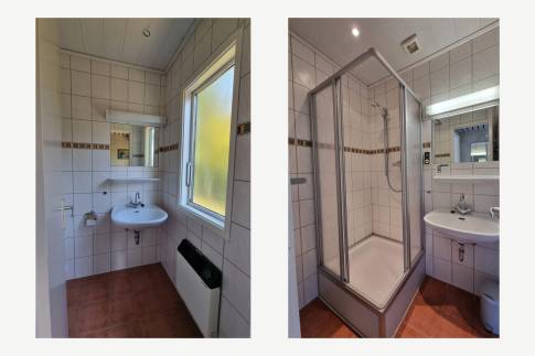 The Badkamer of nr. 026 - type Kronenburg Comfort 4 in Eifelpark Kronenburger See