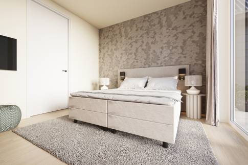 The Slaapkamer of Type 4P Extra Luxe Wellness - 4ELW in Landal De Wielsche Dreef