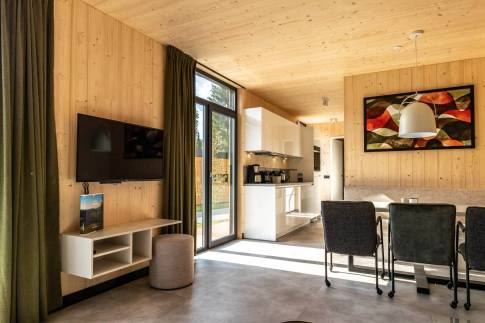 The Woonkamer of Type A Luxe - nr. C06 in UplandParcs Sauerland