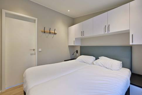 The Slaapkamer 1 of Type Bos Lodge Silva Beach - nr. 73 in Landgoed De Scheleberg