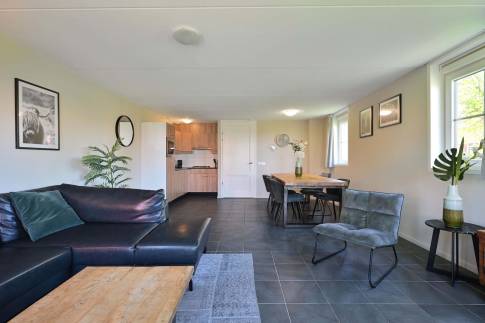The Woonkamer of Type Waterland 6 - nr. 162 in Vakantiepark De Beemster
