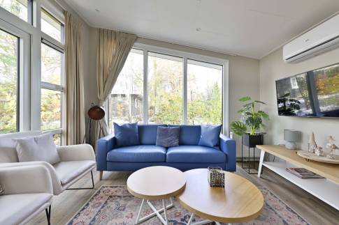 The Woonkamer of Type Bos Lodge Silva Beach - nr. 73 in Landgoed De Scheleberg