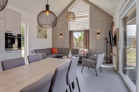 The Woonkamer of Type Strandlodge 8 - nr. 36 in Vakantiepark Boomhiemke
