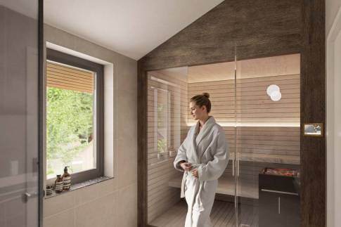 The Badkamer of Type D - 8L in UplandParcs Harz