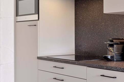 The Keuken of Type Strandlodge 4 in Vakantiepark Boomhiemke