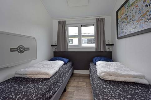 The Slaapkamer 2 of Type Ooievaar kindvriendelijk - nr. 65 in Vakantiepark Giethoorn