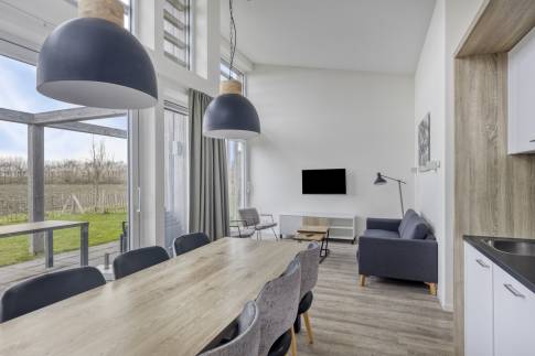 The Woonkamer of nr. 65 - type Bungalow 6A in Landal Beach Resort en Water Village