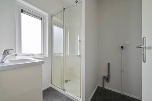 The Badkamer of nr. 808 - type Mystique in Vakantiepark De Beemster
