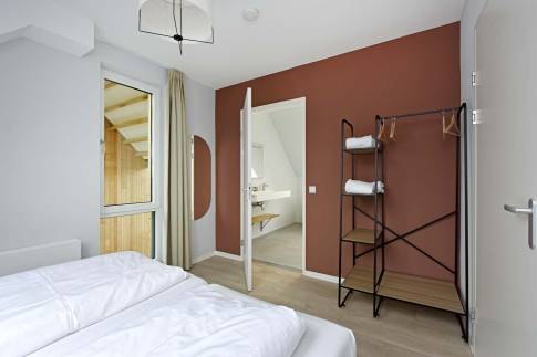 The Slaapkamer 10 of Type Vloedschuur - nr. 60 in Dormio Resort Nieuwvliet-Bad