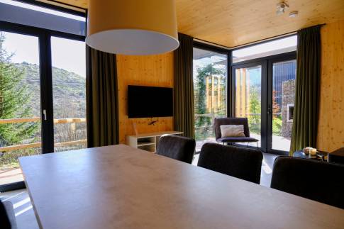 The Woonkamer of Type A Luxe - nr. J01 in UplandParcs Sauerland