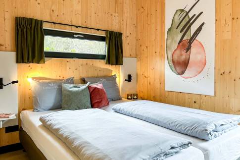 The Slaapkamer 1 of Type Huis A Luxe - nr. C02 in UplandParcs Sauerland