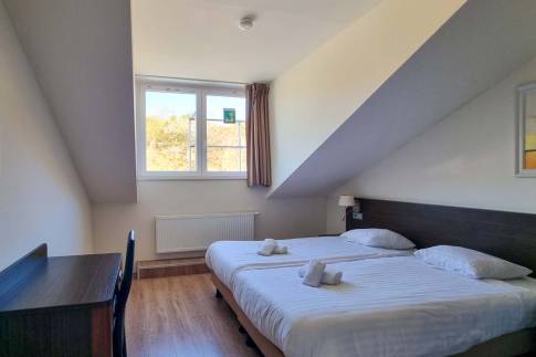 The Slaapkamer 1 of Type Penthouse Staffelsee Extra Luxe - nr. 123 in Dormio Resort Eifeler Tor