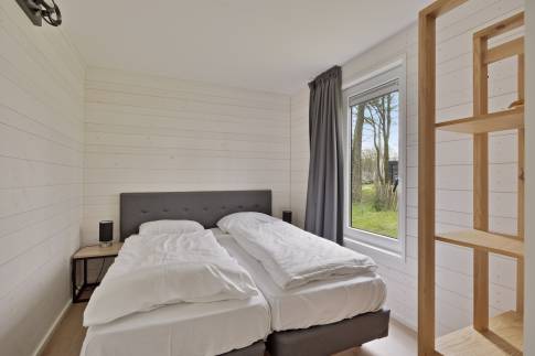 The Slaapkamer 1 of Type Forest Villa 4 - nr. 96 in Vakantiepark Schaijk