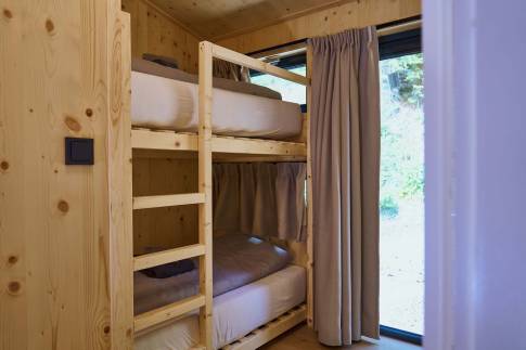 The Slaapkamer 2 of Type Boomwoning Luxe 4P - nr. I07 in UplandParcs Sauerland