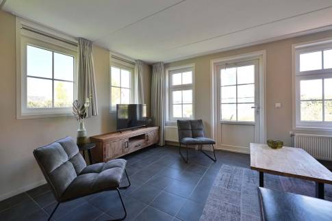 The Woonkamer of Type Waterland 6 - nr. 162 in Vakantiepark De Beemster