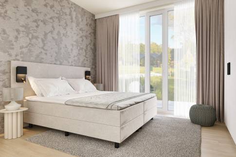 The Slaapkamer of Type 10P Extra Luxe Wellness - 10ELW in Landal De Wielsche Dreef