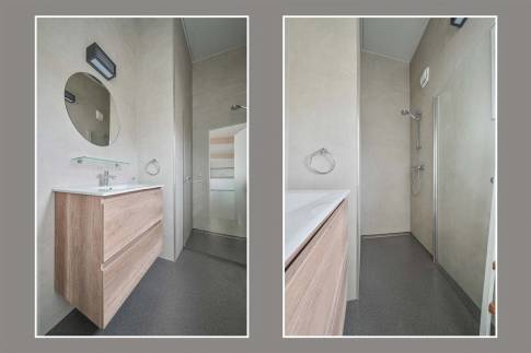 The Badkamer of Type Sea House Family 6 - nr. 42 in Landal Bloemendaal aan Zee