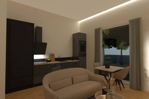 The Woonkamer of Type Markiezin - 2ELW in Landal Landgoed Bourtange