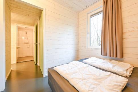 The Slaapkamer 2 of Type Lodge 6 - nr. 22 in Roompot Vakantiepark Schaijk