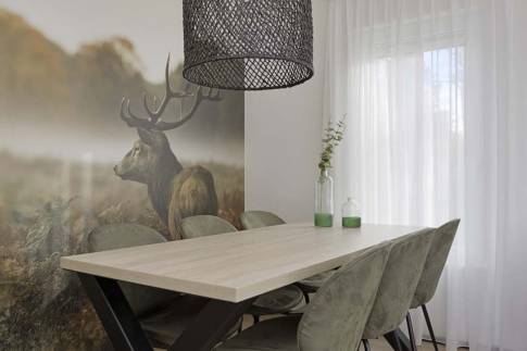 The Eetkamer of Type Forest Cabin Kids 6 - nr. 118 in Vakantiepark Schaijk