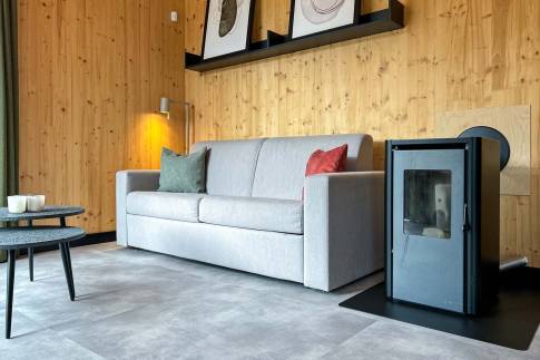 The Woonkamer of Type Huis A Luxe - nr. C02 in UplandParcs Sauerland