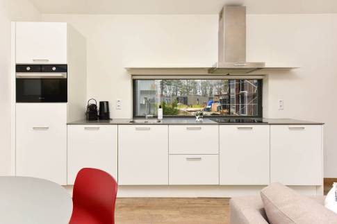 The Keuken of Type Suite Lodge A - nr. 15 in Park De Zeegser Duinen