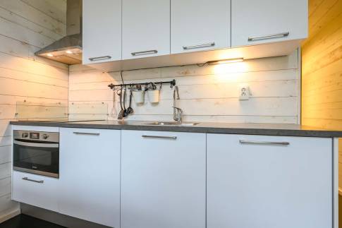 The Keuken of Type Lodge 6 - nr. 22 in Roompot Vakantiepark Schaijk