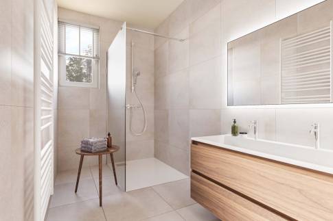 The Badkamer of Type 4P Comfort - 4C in Landal De Wielsche Dreef