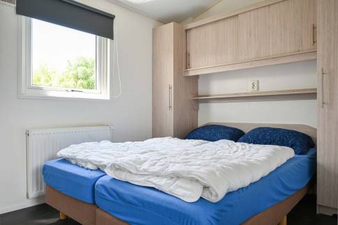 The Slaapkamer 1 of Type Meerkoet - nr. 47 in Vakantiepark Giethoorn